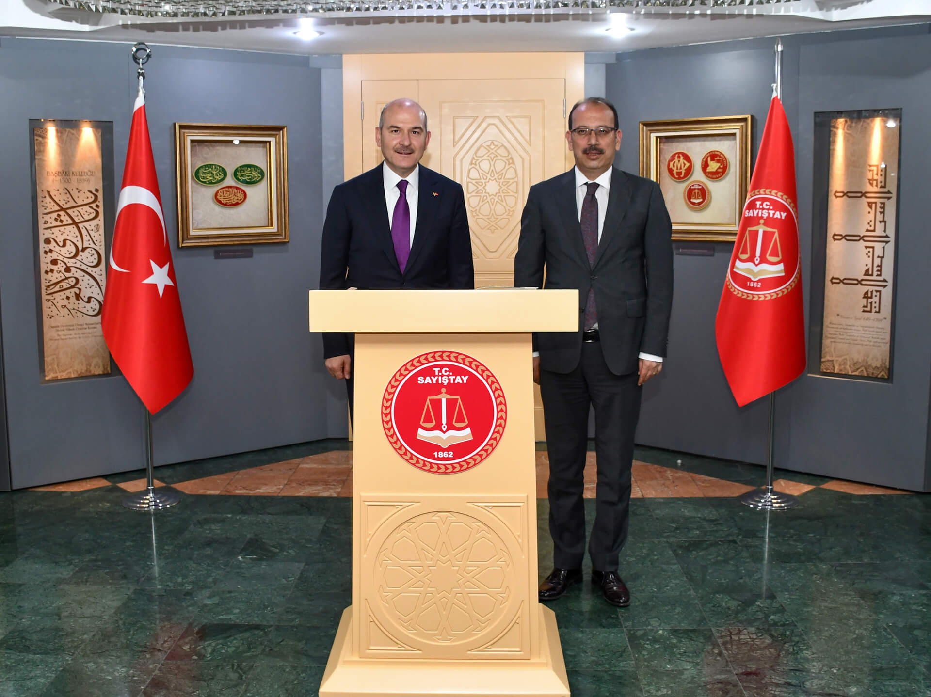 Sayıştay Başkanı Metin YENER’i, İçişleri Bakanı Süleyman SOYLU Ziyaret Etti