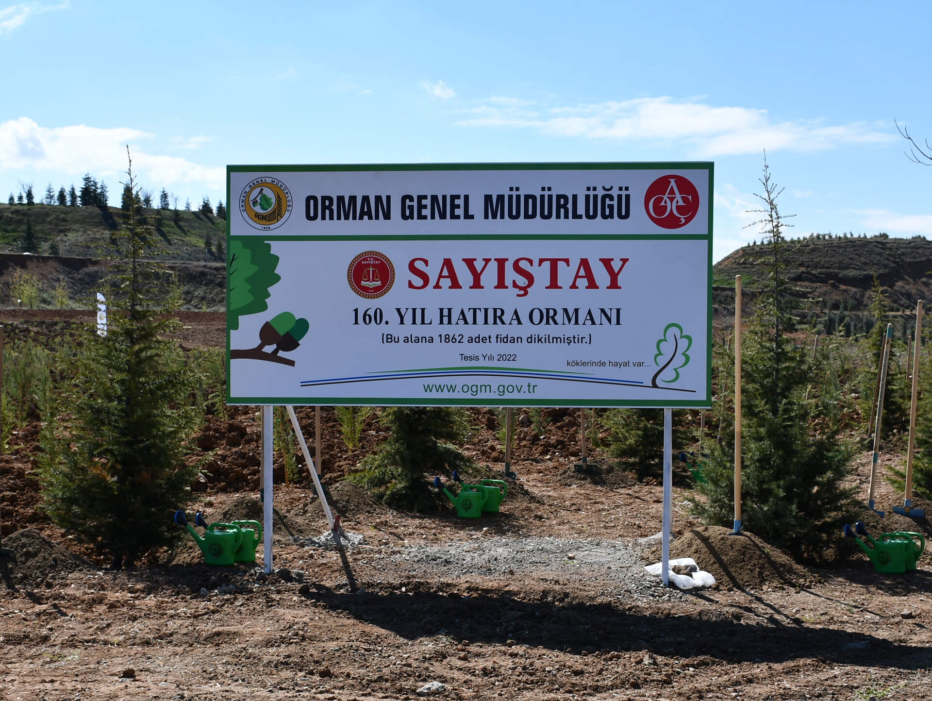 Sayıştay’ın 160'ıncı Yıl Hatıra Ormanı'nda Fidan Dikimi Yapıldı